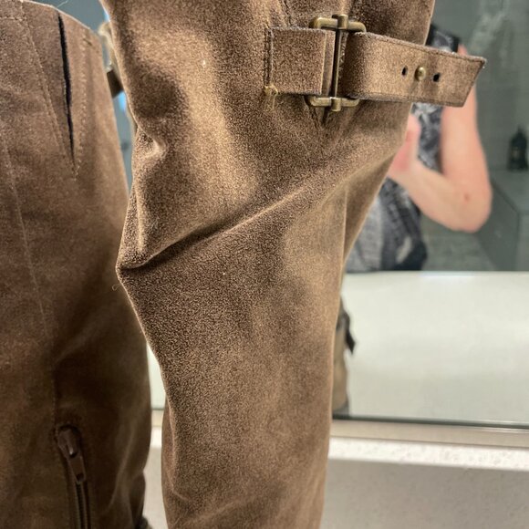 Carlos Santana Suede Tan Sabina Knee High Boots Size 6.5 - Picture 6 of 6